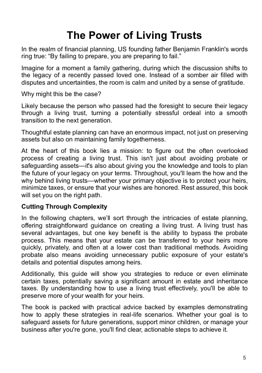 The Only Living Trust Book: How to Protect Your Assets, Avoid Probate, and Provide for Your Heirs