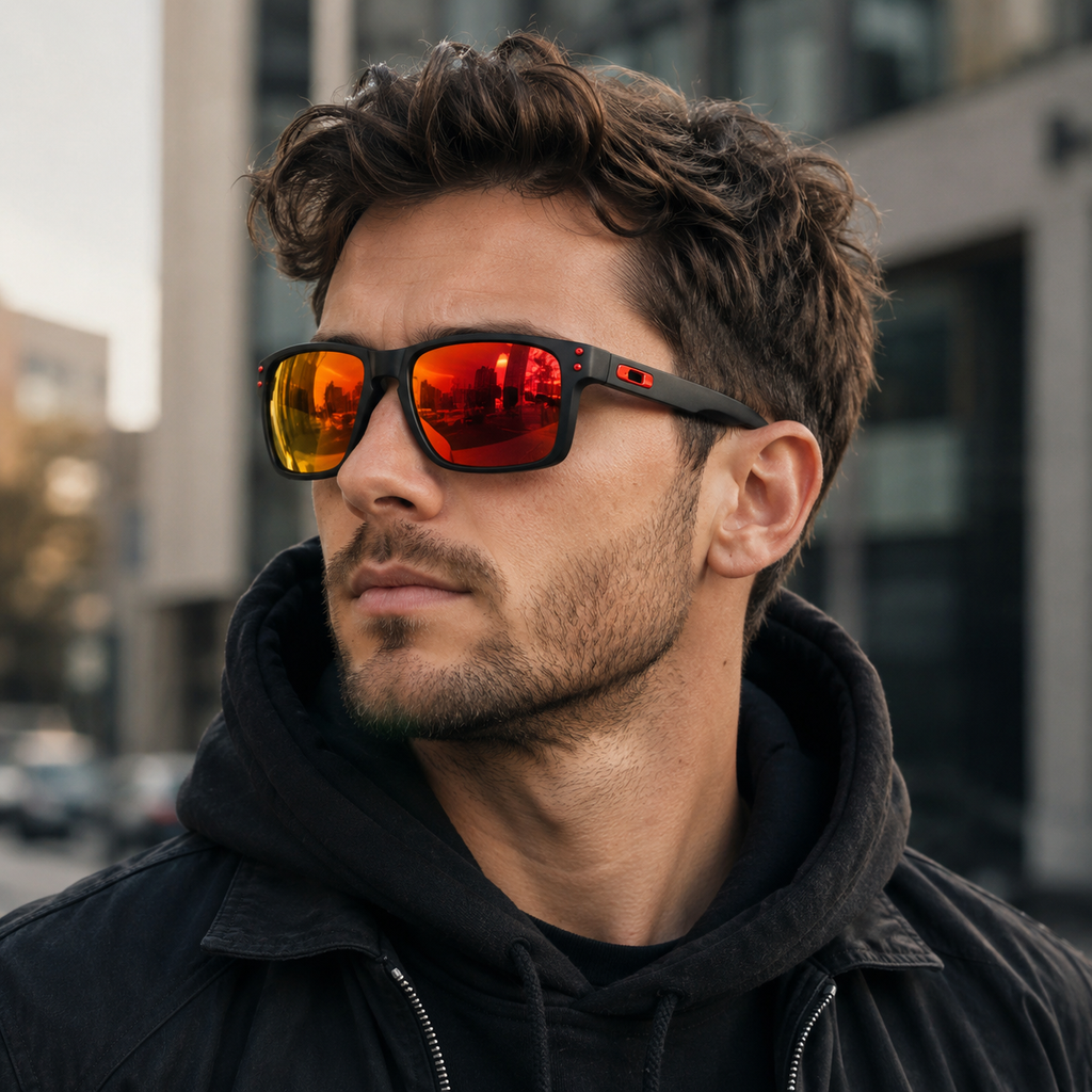 Oakley Men's Holbrook Rectangle Sunglasses OK9102 Polarized Sport Eyewear UV Protection