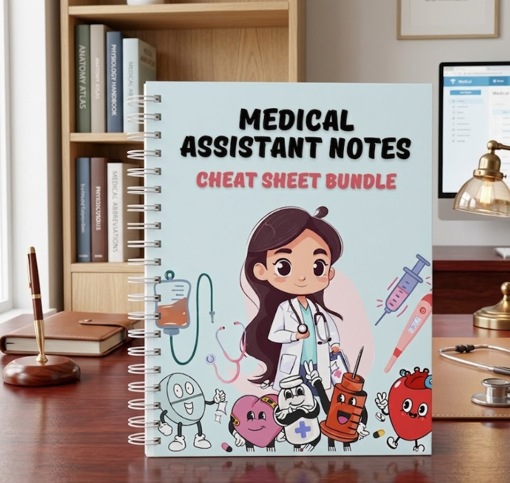 The Medical Assistant Notes Book: A Comprehensive Cheat Sheet Bundle for Clinical Excellence and Daily Practice Success