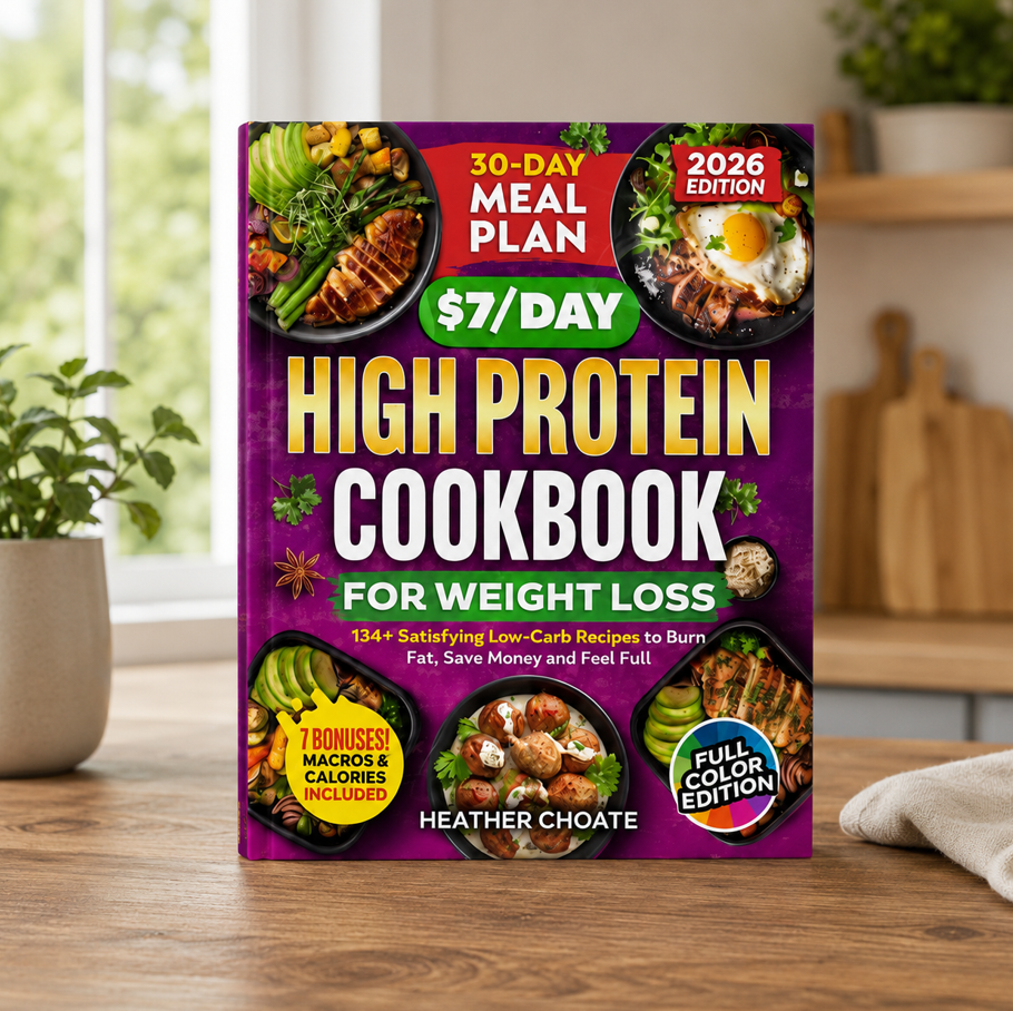 The $7/Day High-Protein Cookbook: 124 Simple, Budget-Friendly Recipes for Sustainable Weight Loss