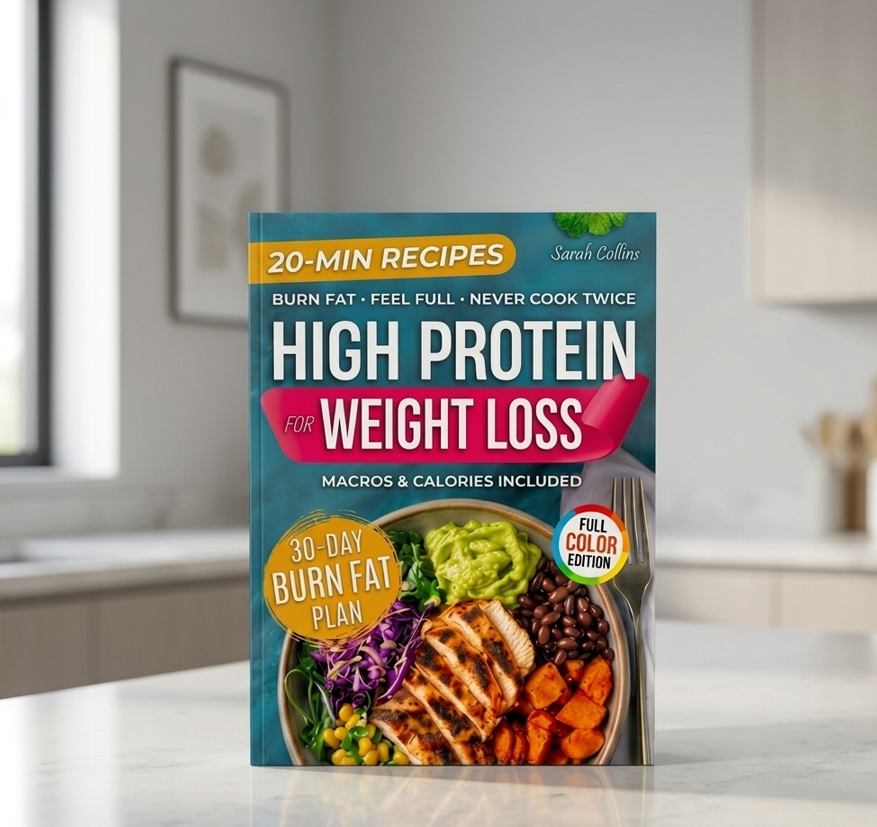 The High-Protein for Weightloss Book: 101 Quick 20-Minute Recipes to Burn Fat, Feel Full, and Simplify Your Life
