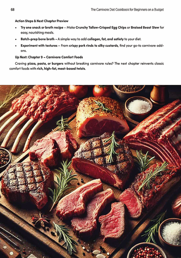 The Carnivore Diet Cookbook for Beginners: $7/Day Meal Plans for Sustainable Weight Loss & Budget-Friendly Living