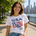 90s United States Soccer Shirt, Retro USA Team Graphic Tee, Patriotic USA Soccer Graphic Tee