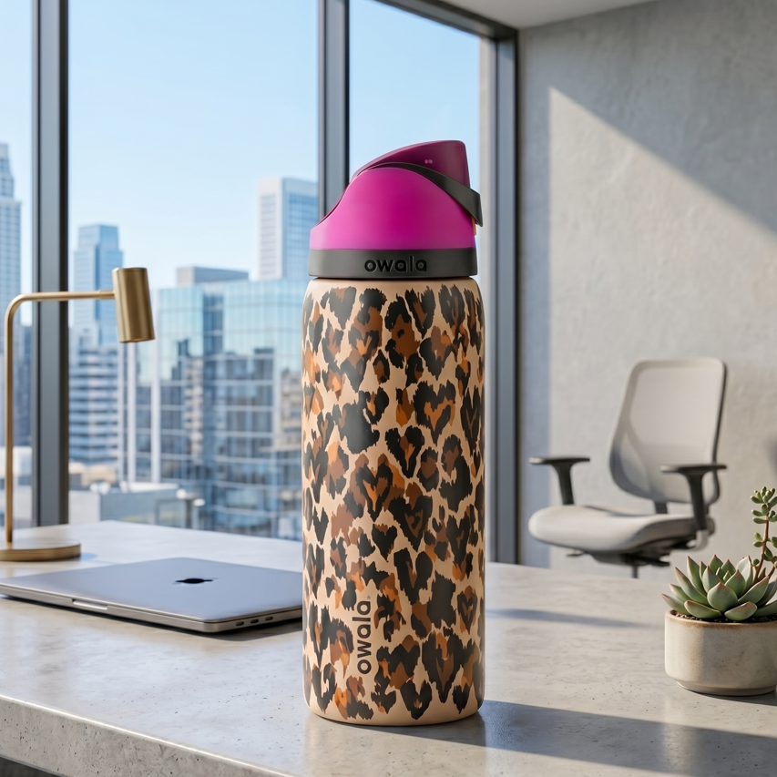 Owala FreeSip 32 oz Insulated Stainless Steel Water Bottle - Wild At Heart (Urban Outfitters Exclusive)