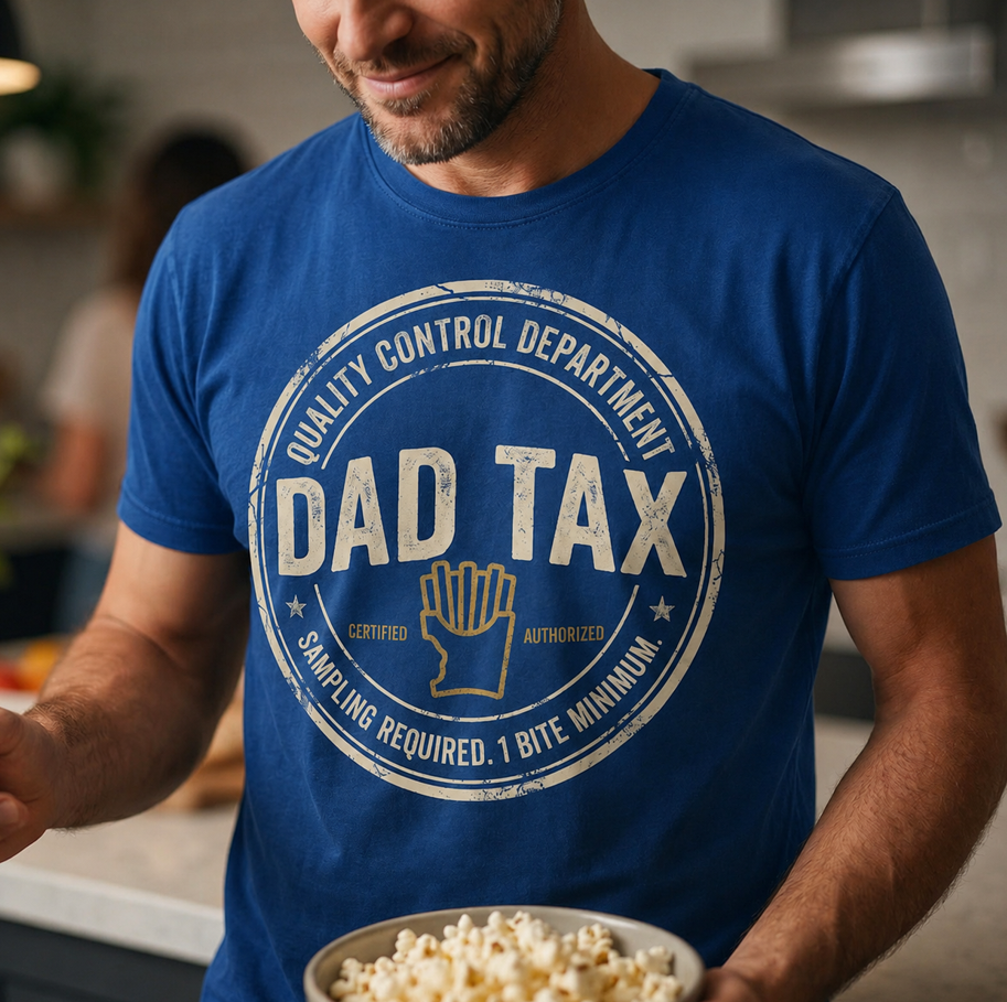 Dad Tax Shirt, Funny Foodie Gift, Sarcastic Snack Tee, Fathers Day Present