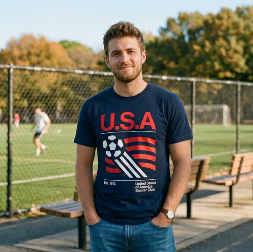 90s United States Soccer Shirt, Retro USA Team Graphic Tee, Patriotic USA Soccer Graphic Tee