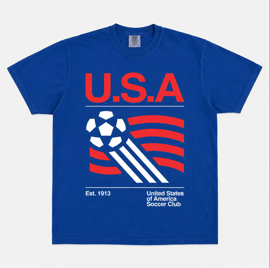 90s United States Soccer Shirt, Retro USA Team Graphic Tee, Patriotic USA Soccer Graphic Tee