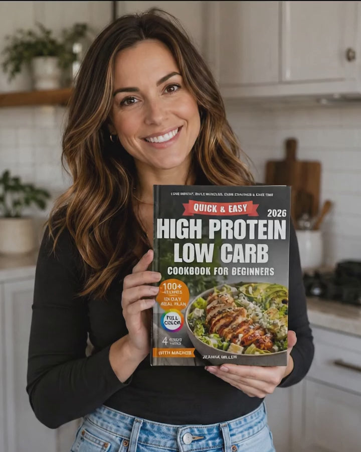 The High-Protein Low-Carb Cookbook for Beginners: 100+ Delicious Recipes & A 90-Day Meal Plan to Burn Fat and Build Lean Muscle Effortlessly
