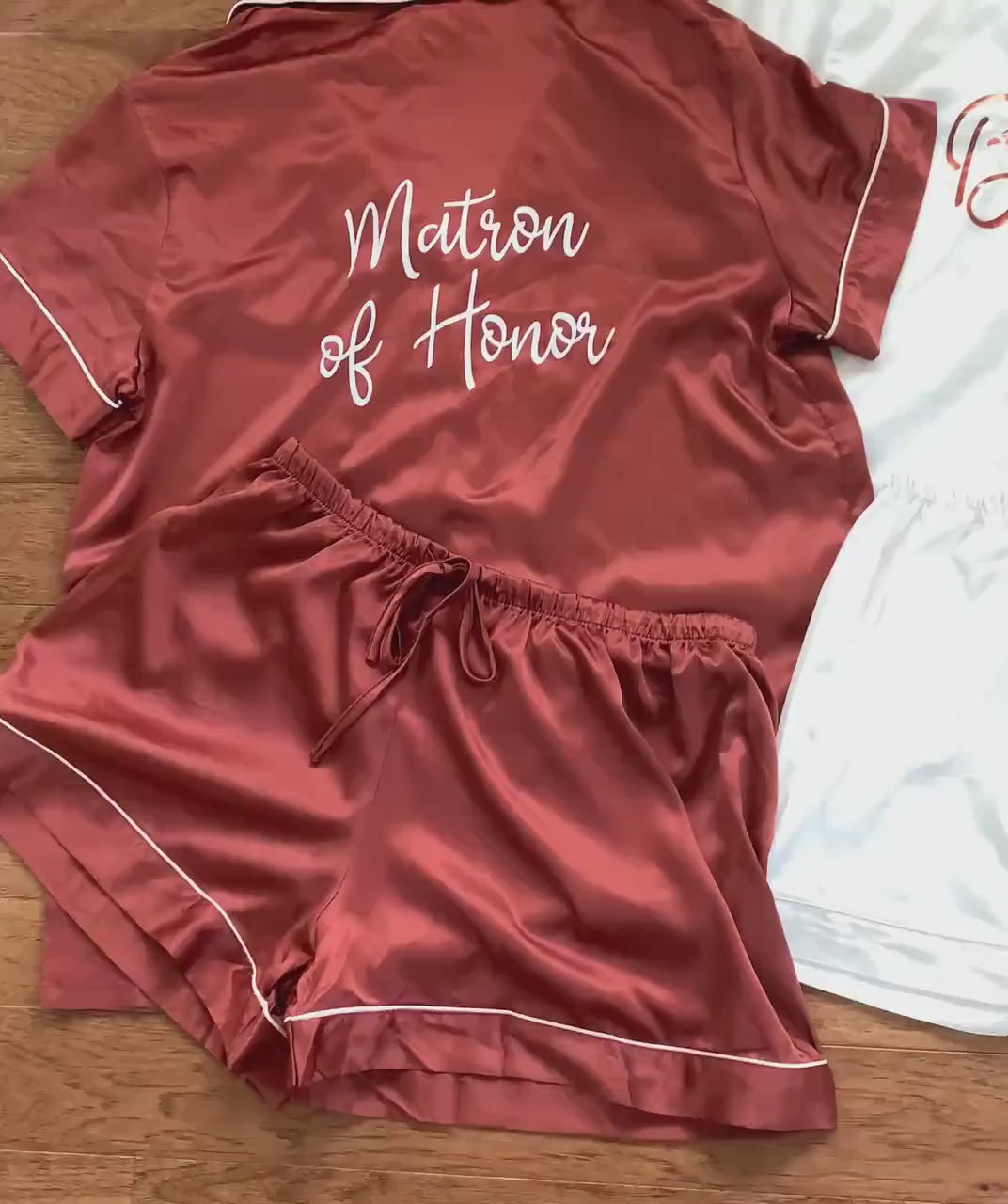 Pickle Lover Pajama Set with Pink Bows, Satin Pajama Pickle Lover Bow Nightwear Women Gift, Sleepwear Pickle Set