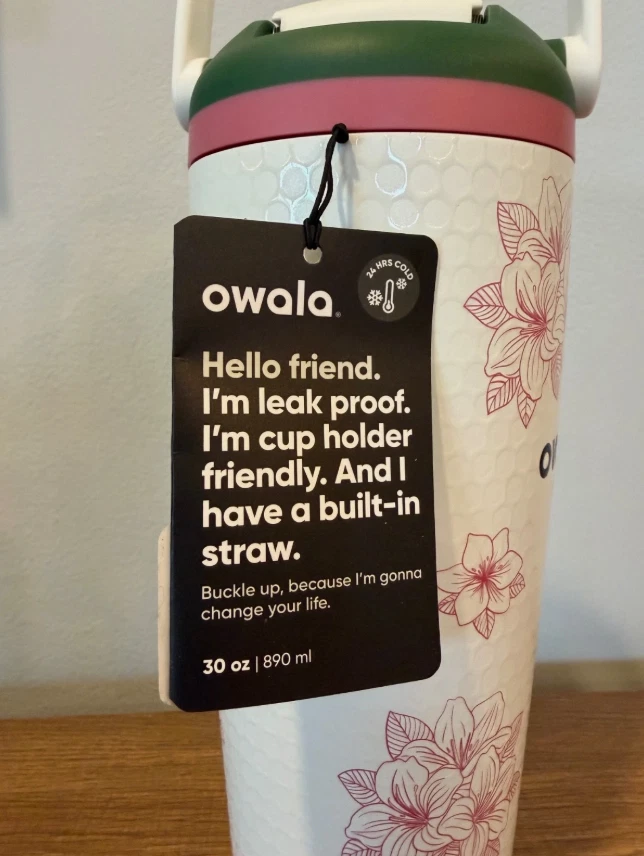 Owala FreeSip Sway 30oz Zalea Masters Theme Golf Water Bottle NEW One Pack